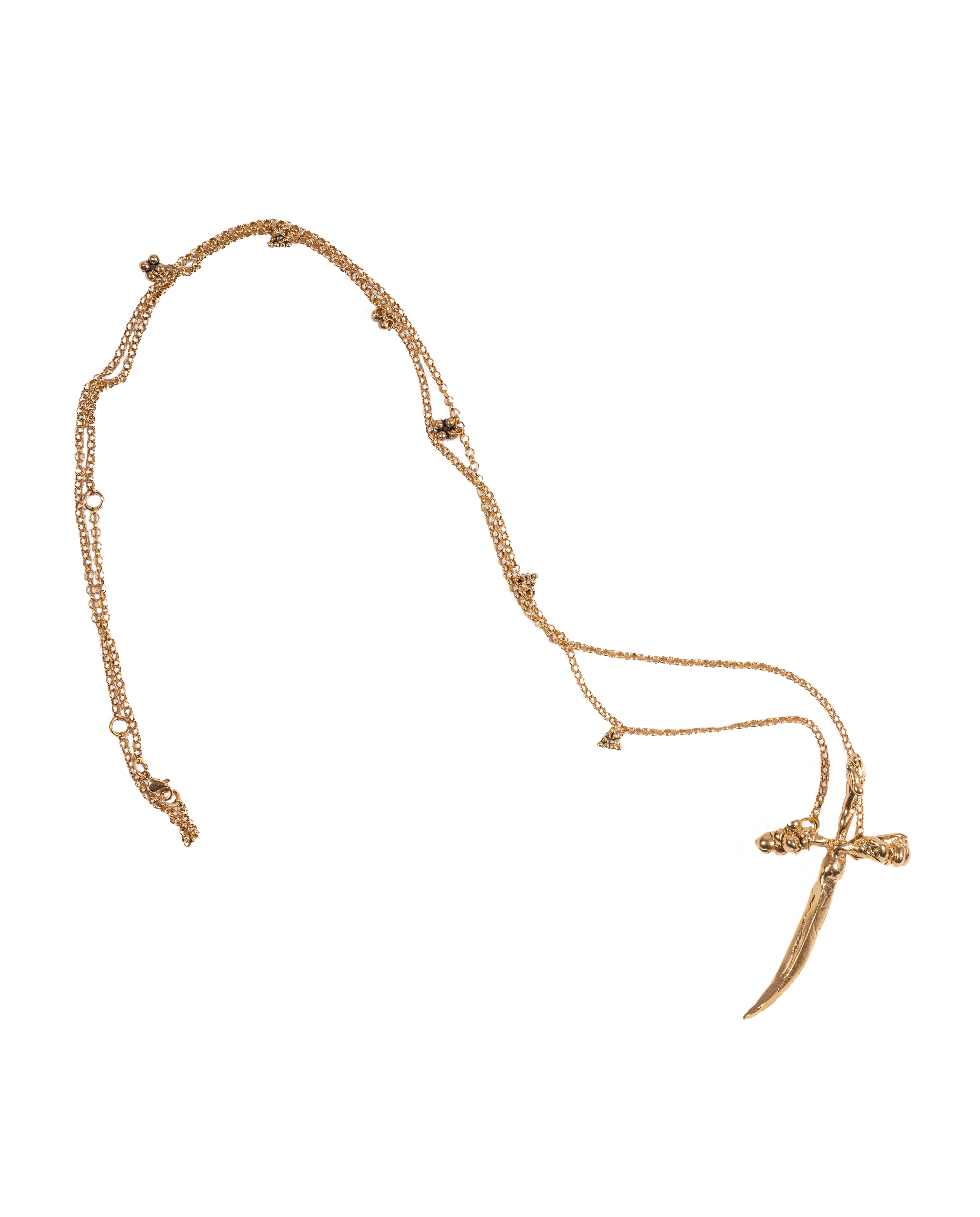 Golden Sword necklace-belt