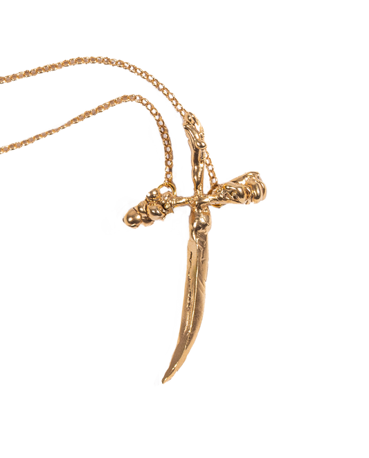 Golden Sword necklace-belt