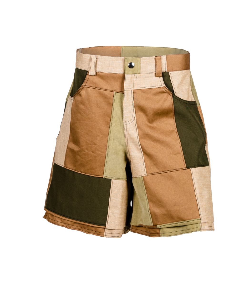 Solarpunk beige shorts