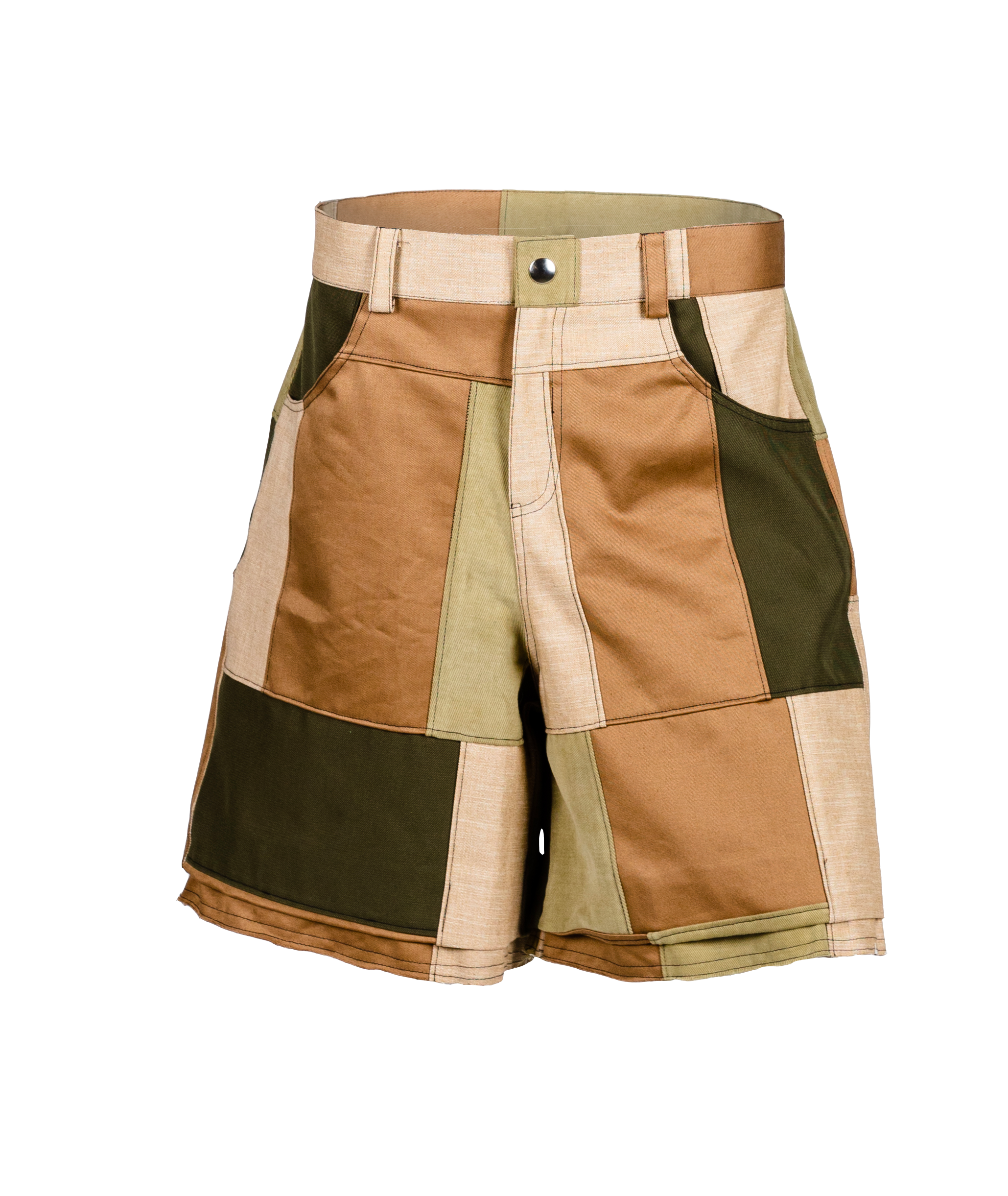 Solarpunk beige shorts