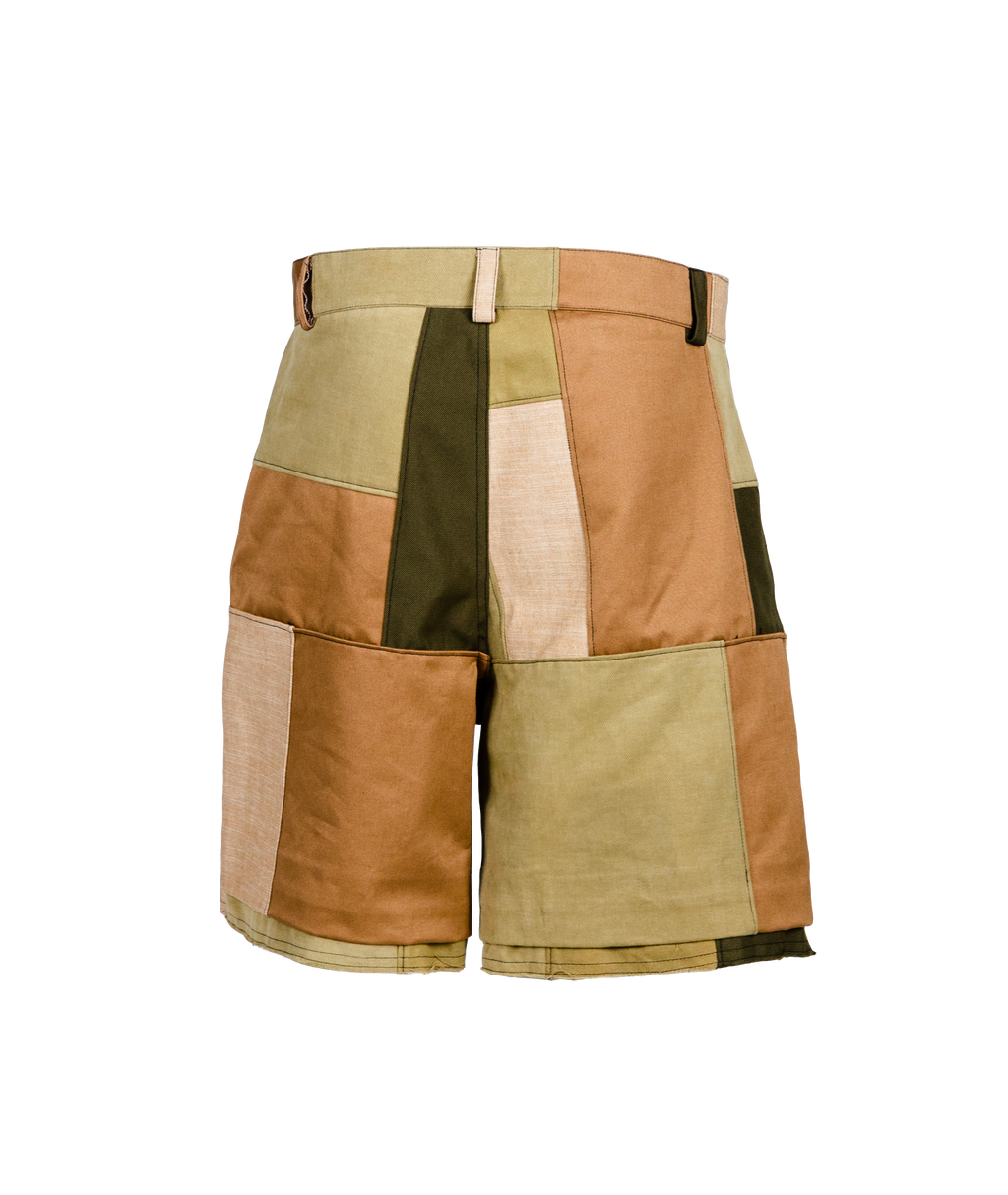 Solarpunk beige shorts