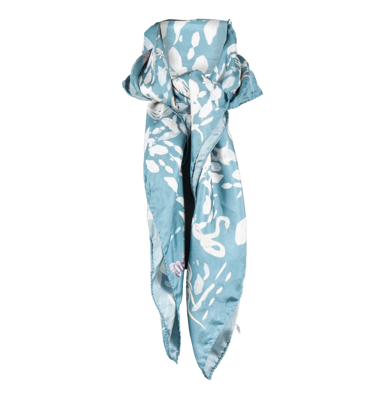 Silk Aqua foulard