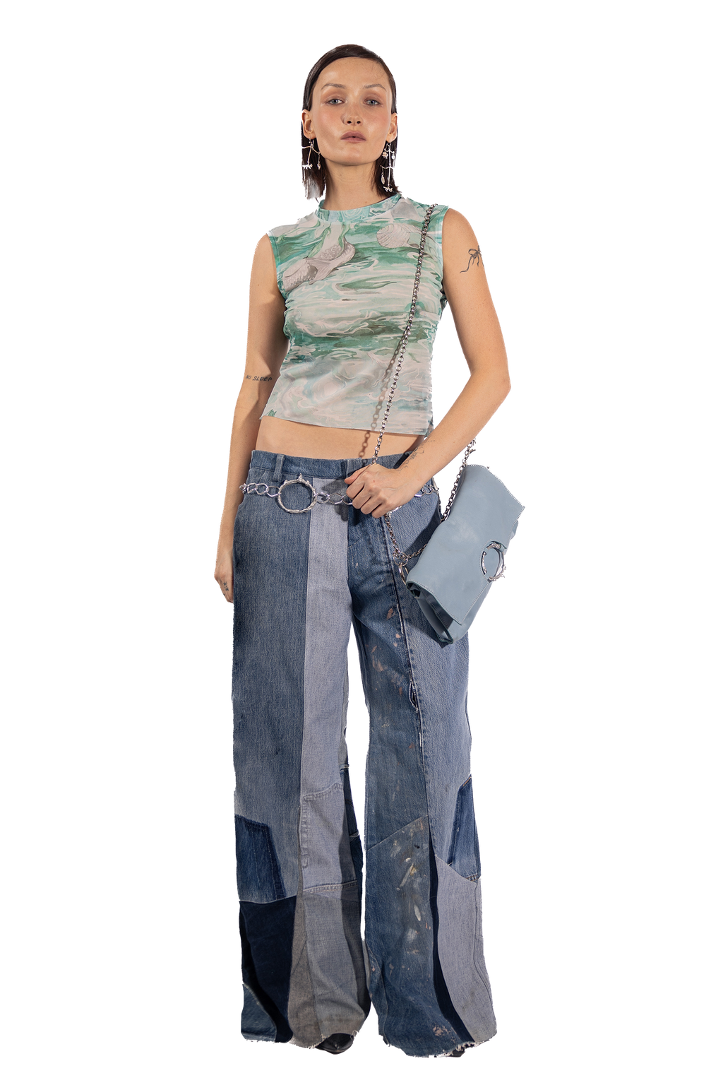 Florania's triangle jeans