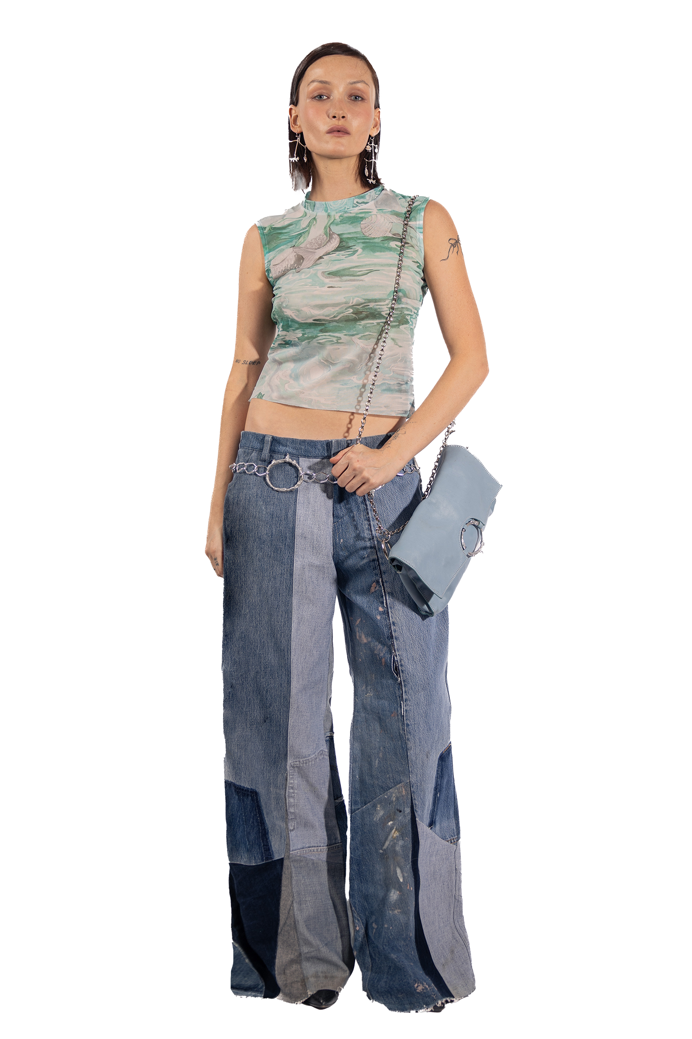 Florania's triangle jeans