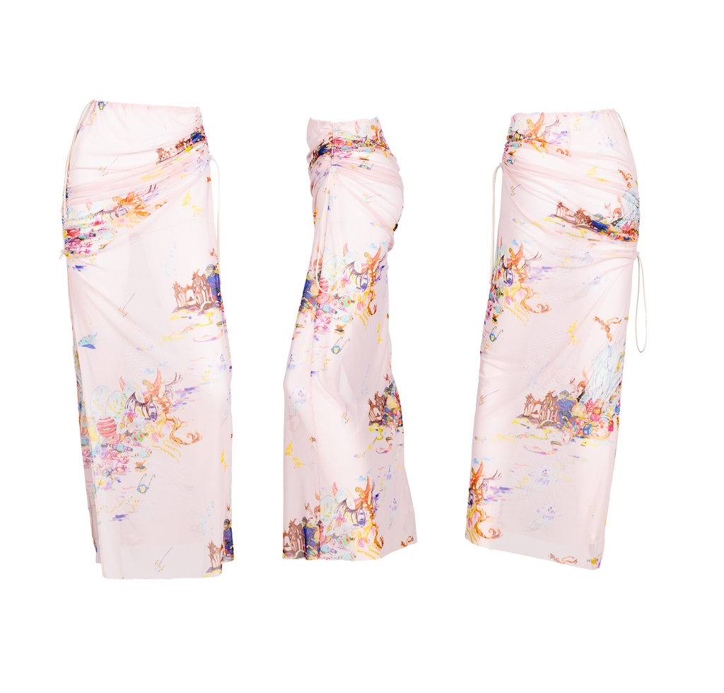 Sheer '70s si-fi skirt