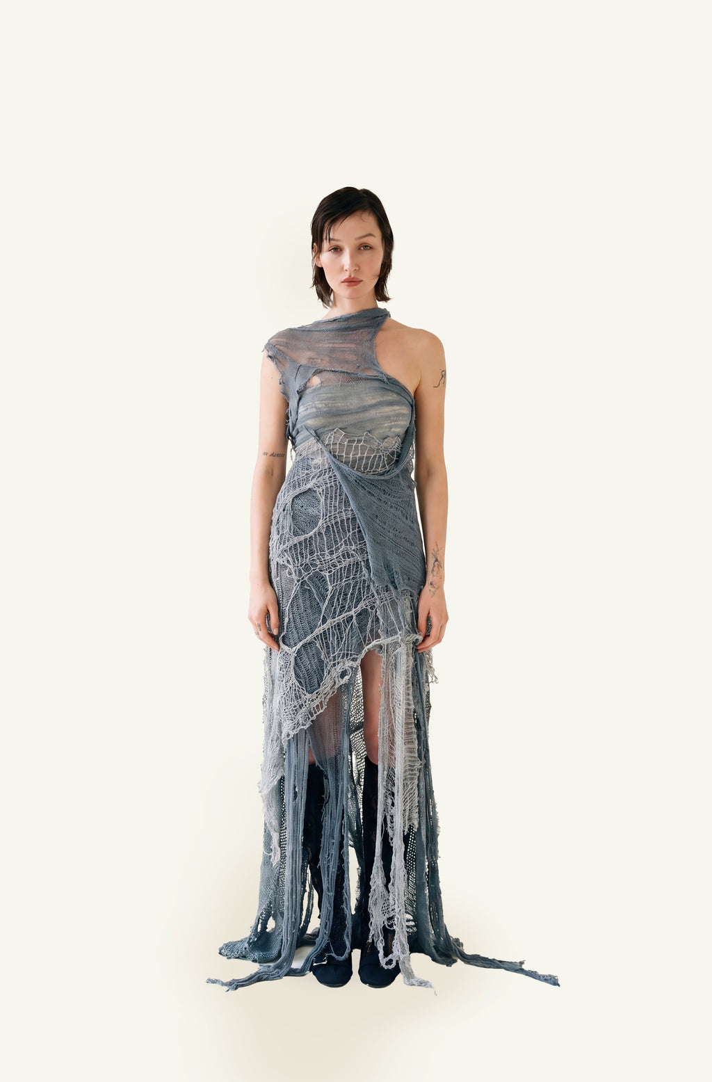 Naiad knit draped dress
