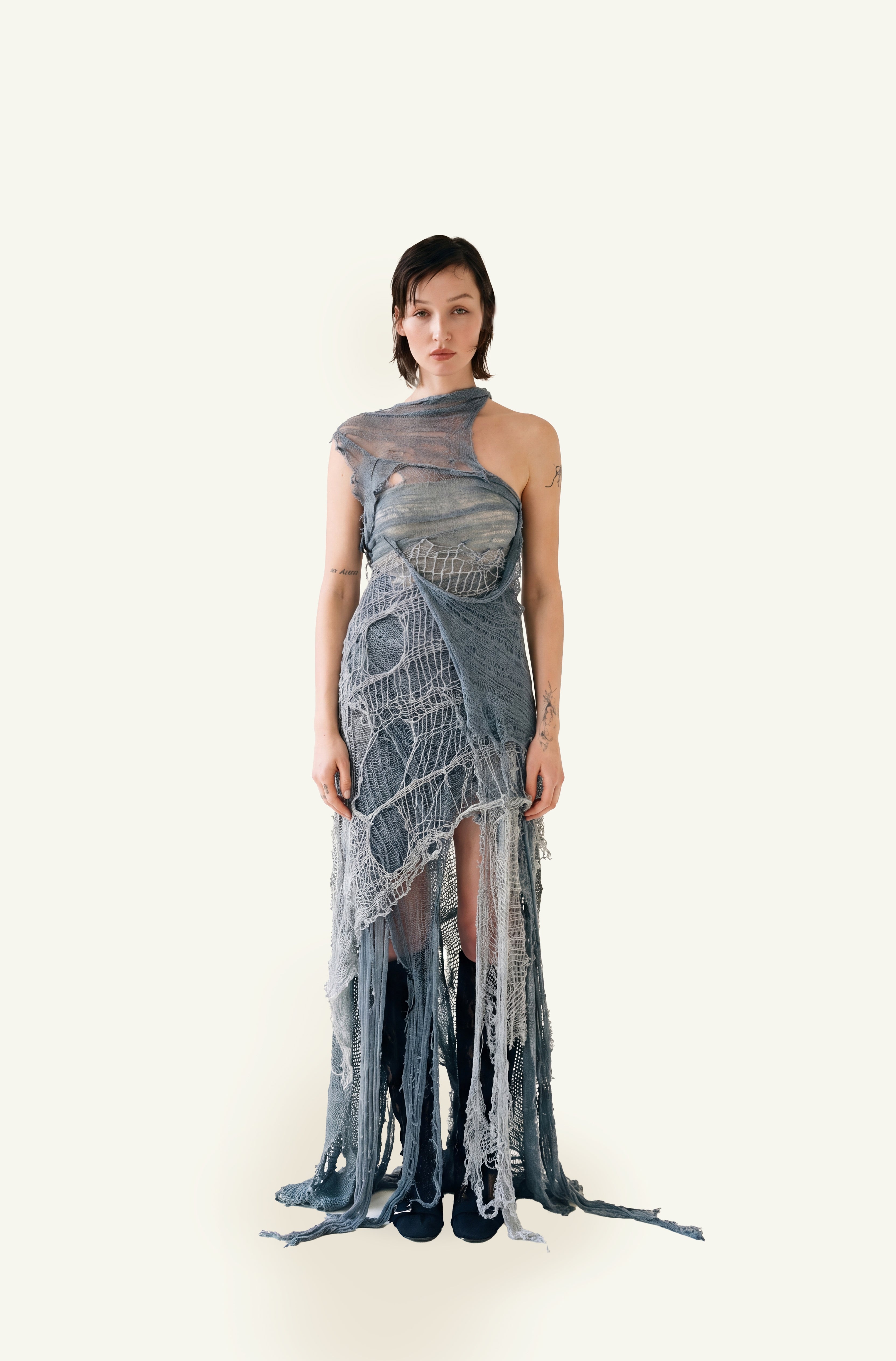 Naiad knit draped dress