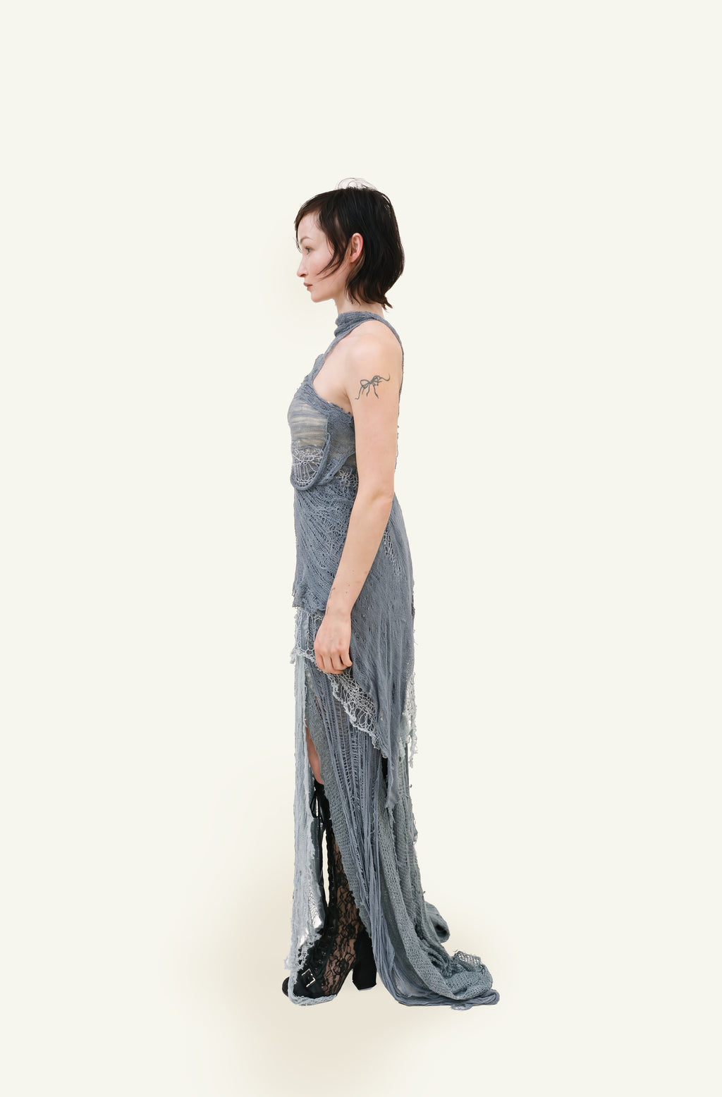 Naiad knit draped dress