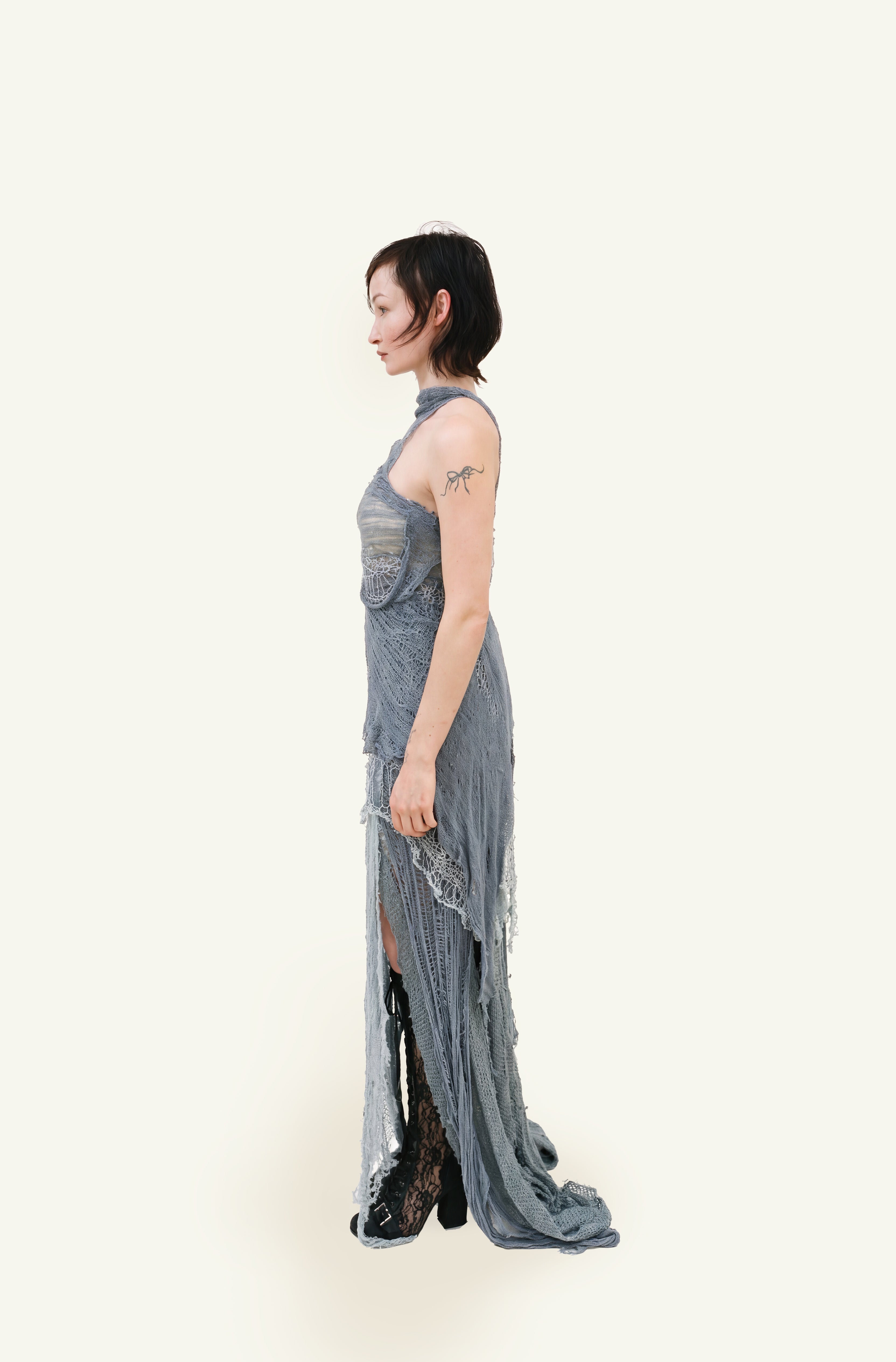 Naiad knit draped dress