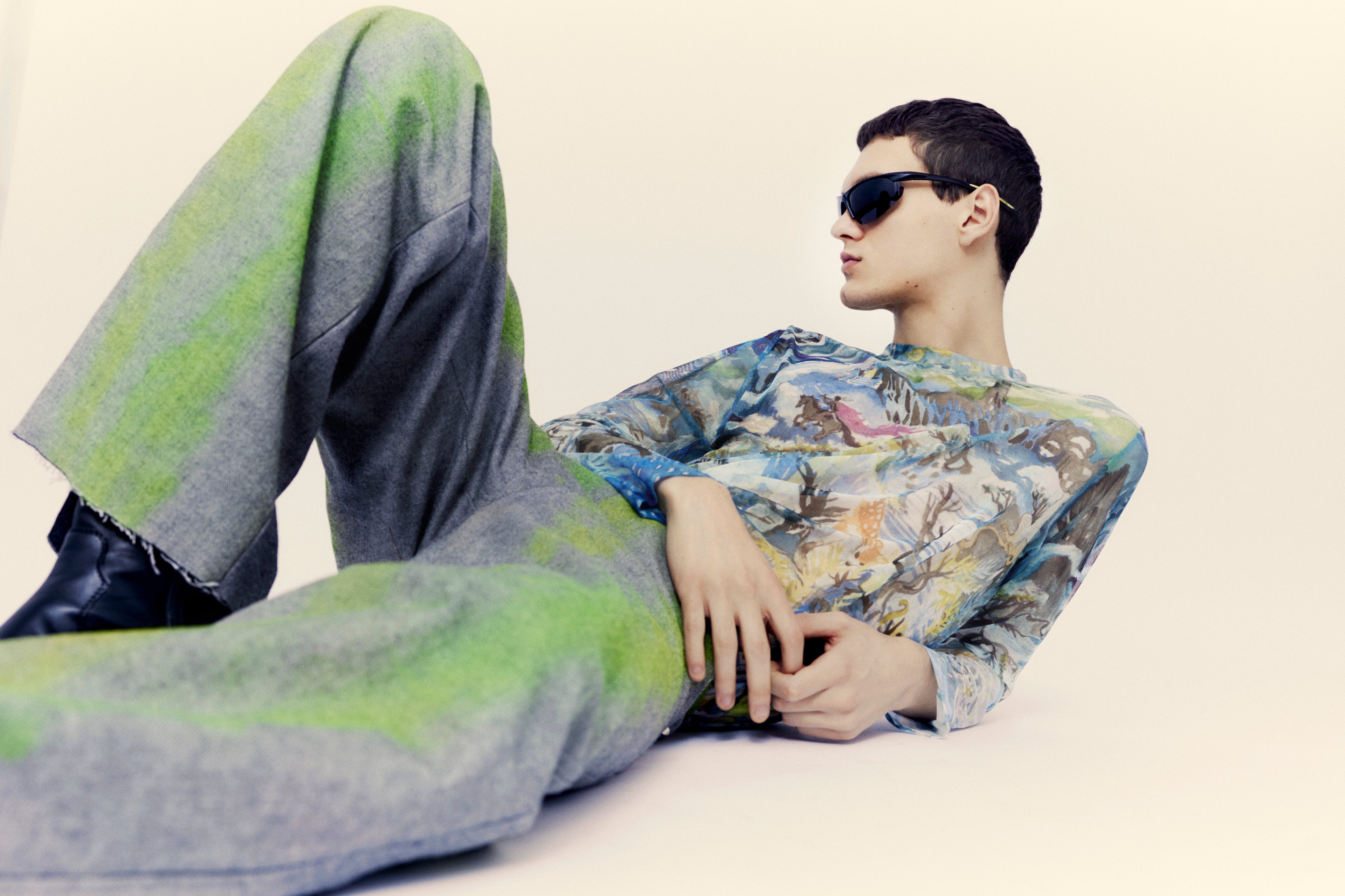 Green Shadows jeans