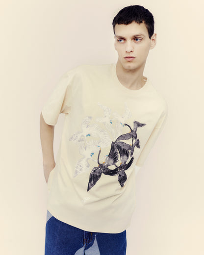 Swan cream Tshirt