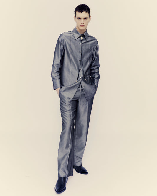 Grey 'pyjama' trousers