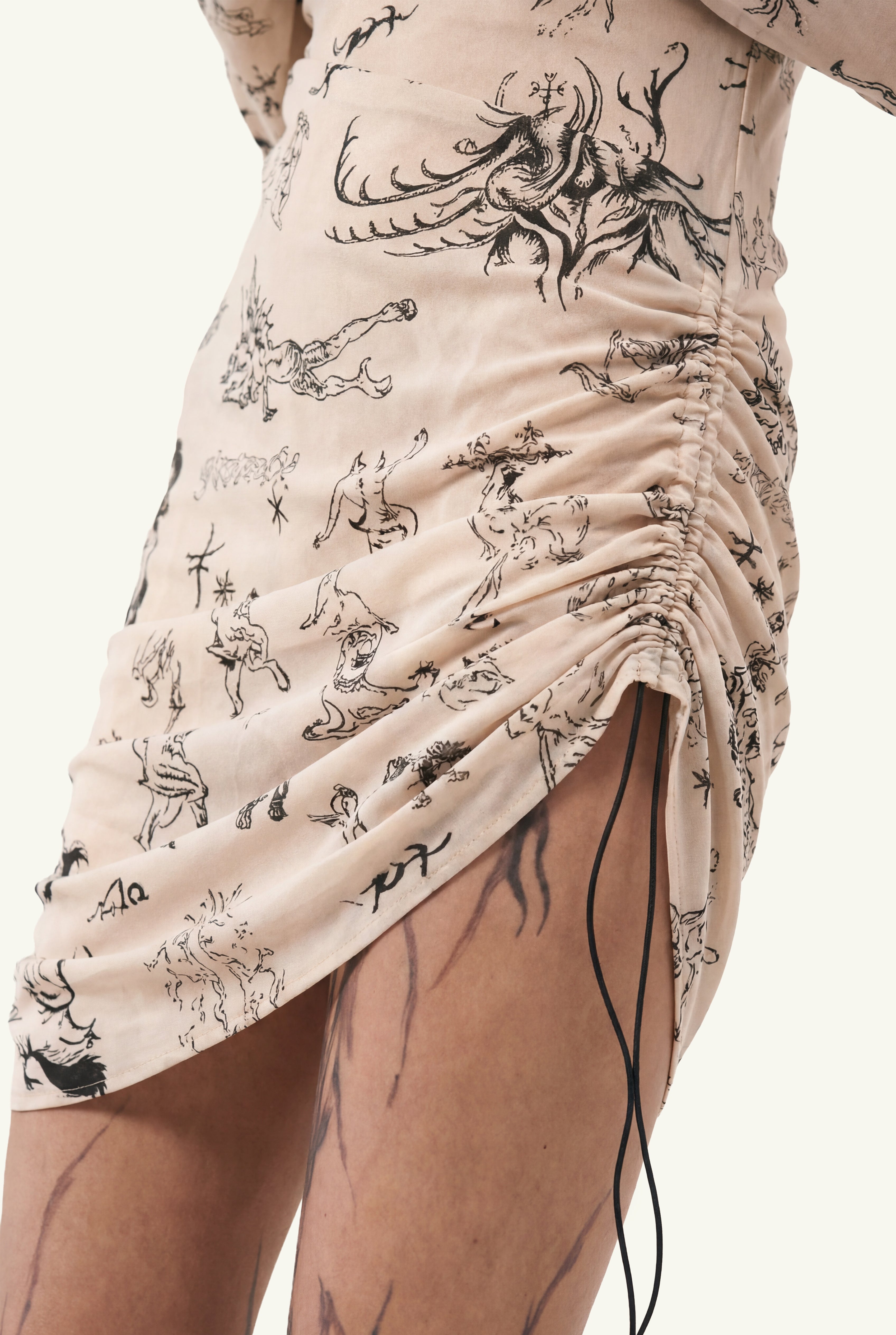 Alchemic Tattoos adjustable mini dress