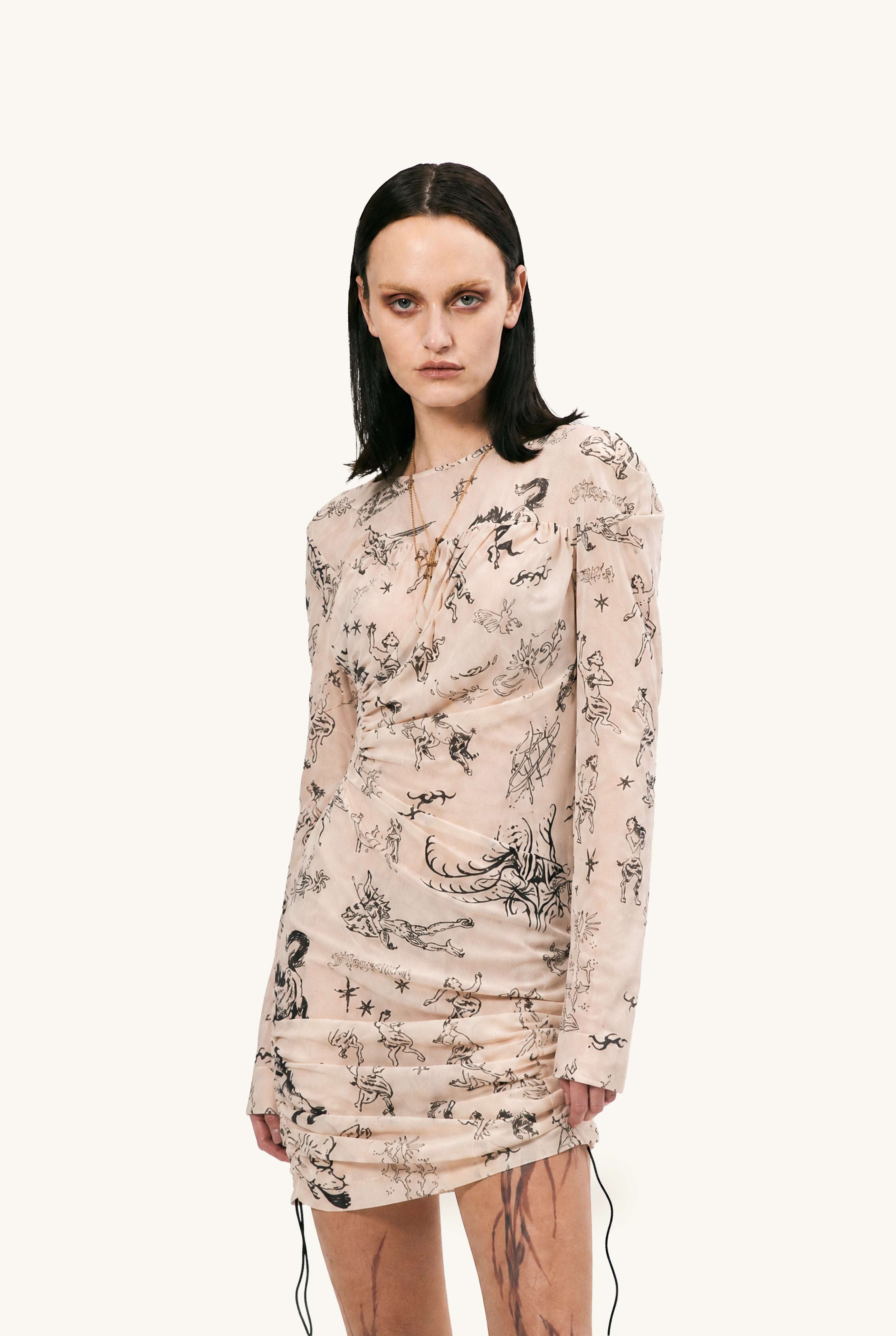 Alchemic Tattoos adjustable mini dress