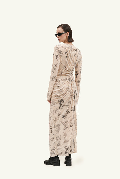Alchemic Tattoos draped adjustable dress