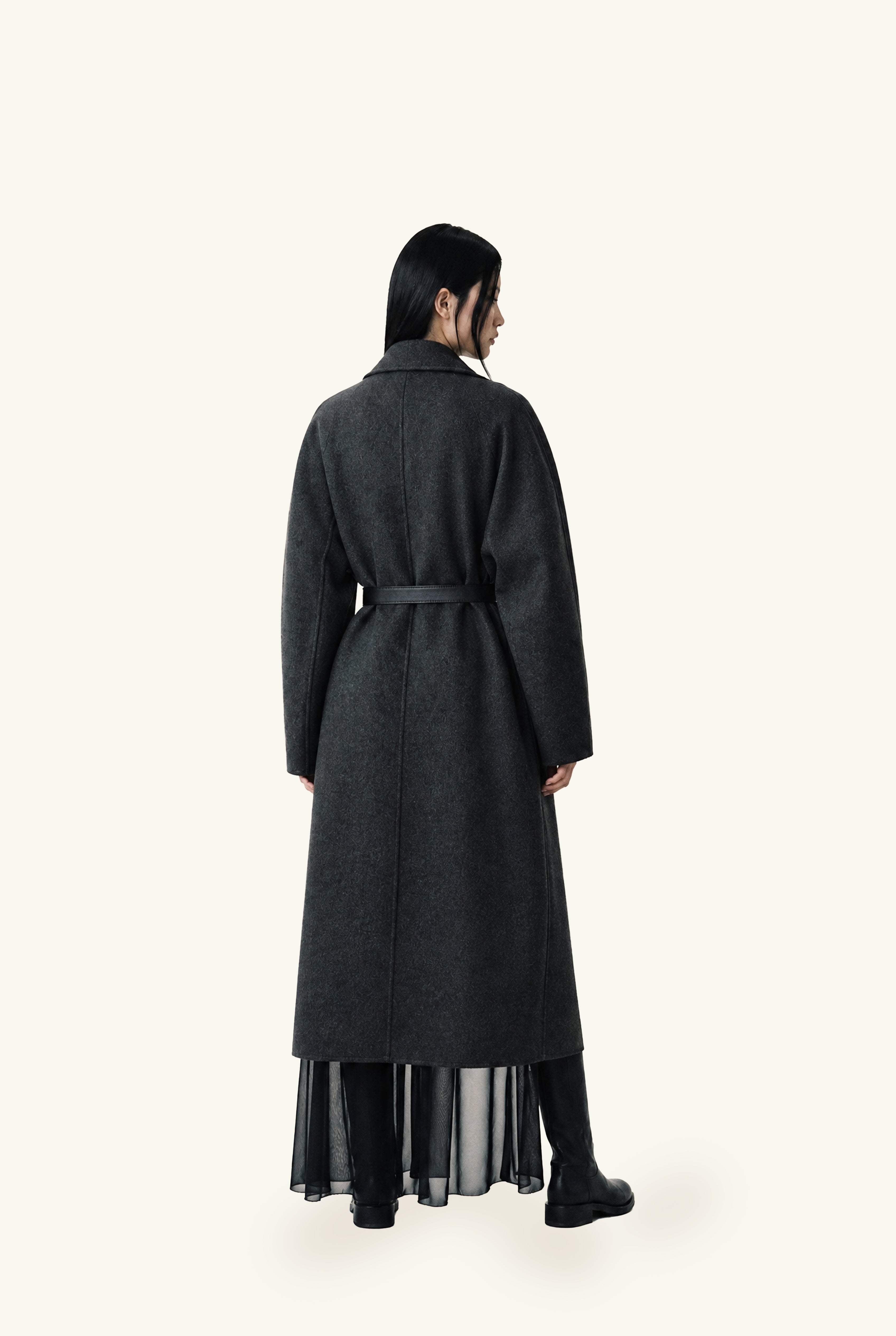 Calcinazione cashmere armour coat