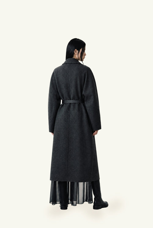Calcinazione cashmere armour coat