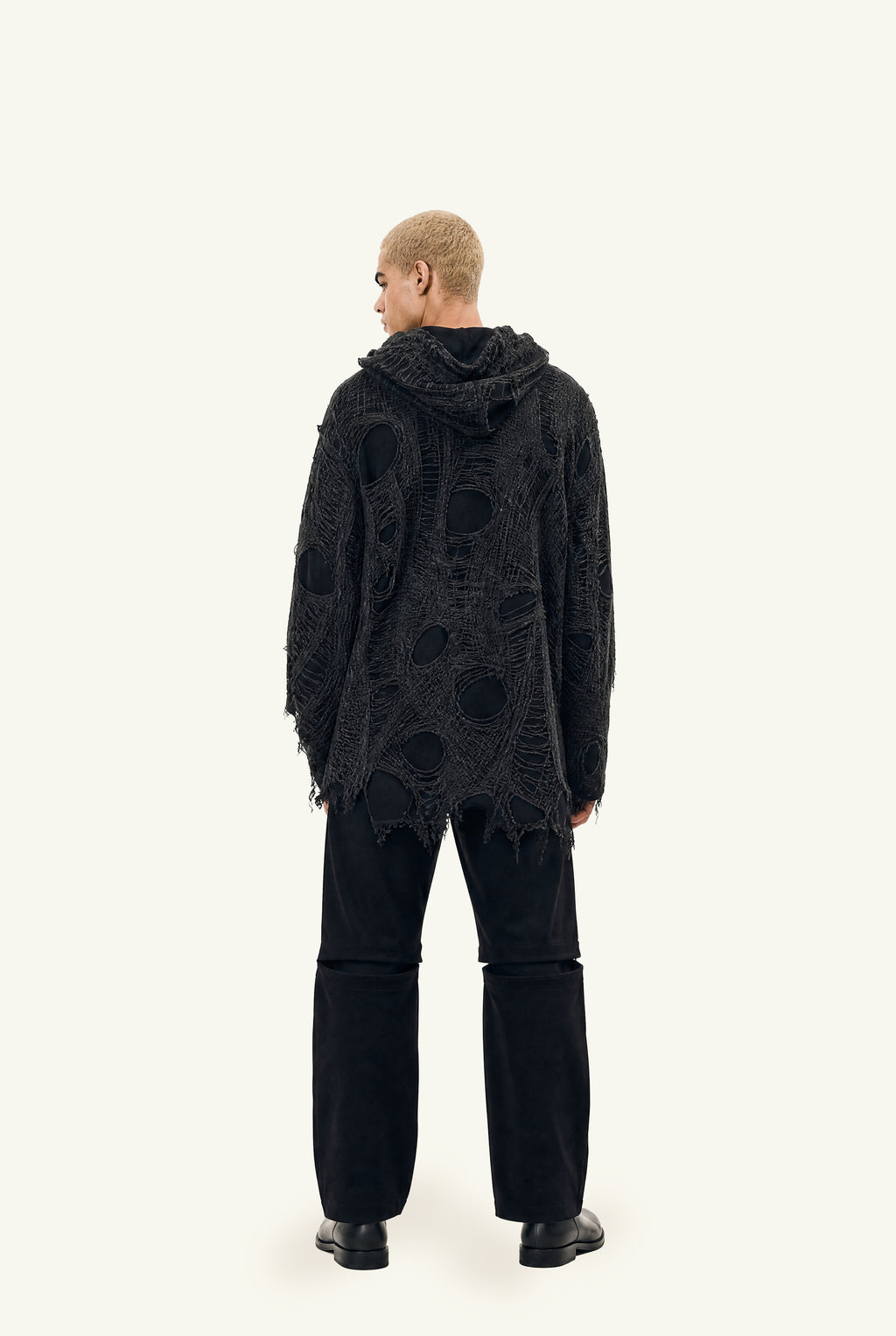 Stratigrafia draped knit coat