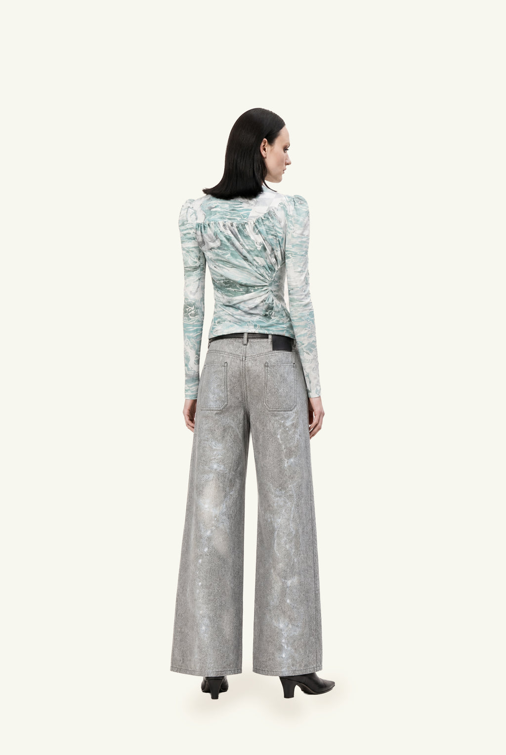Chessboard draped top