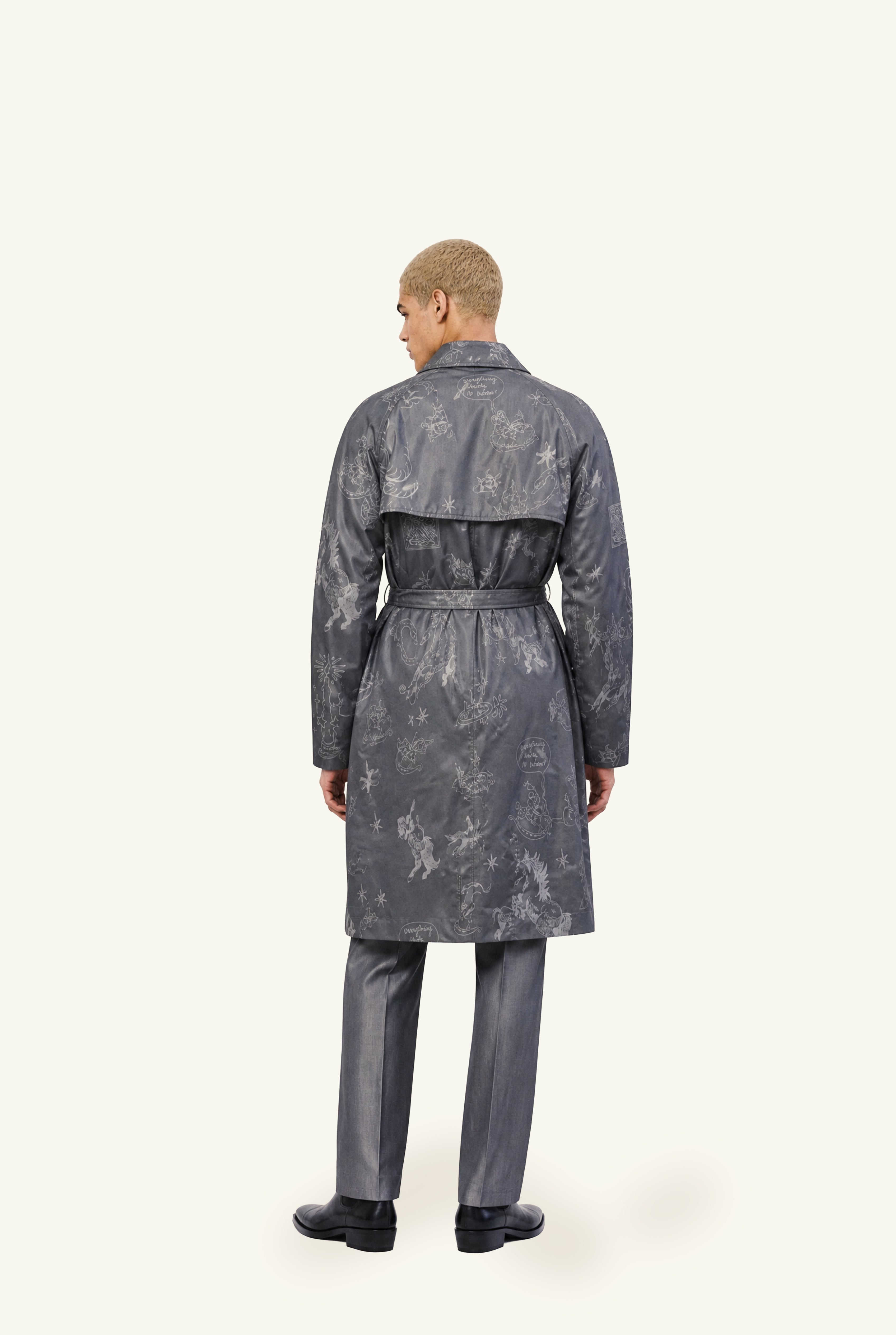 Nigredo tattooed trench coat