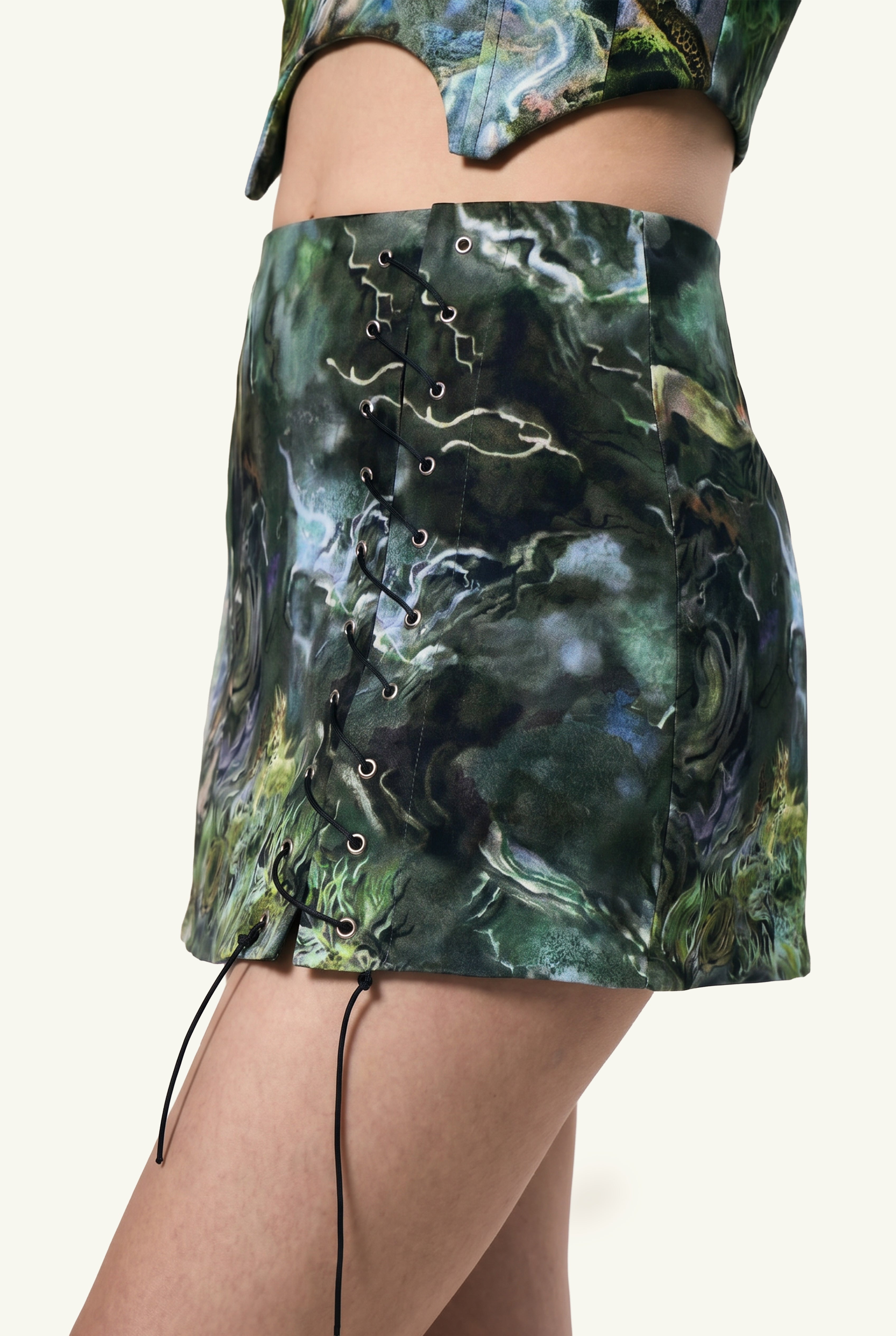 Rider reversible mini skirt