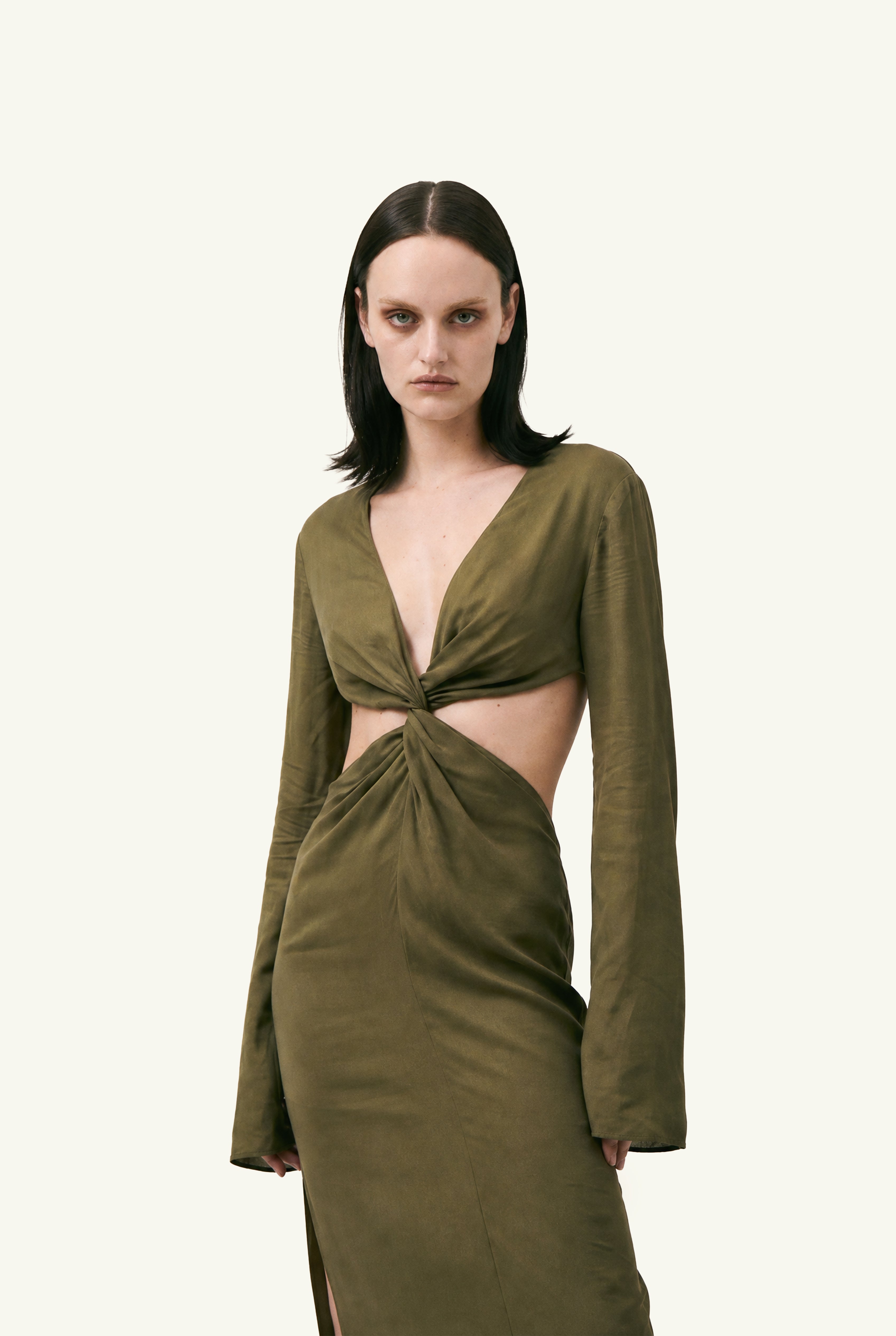 Olive knot dress
