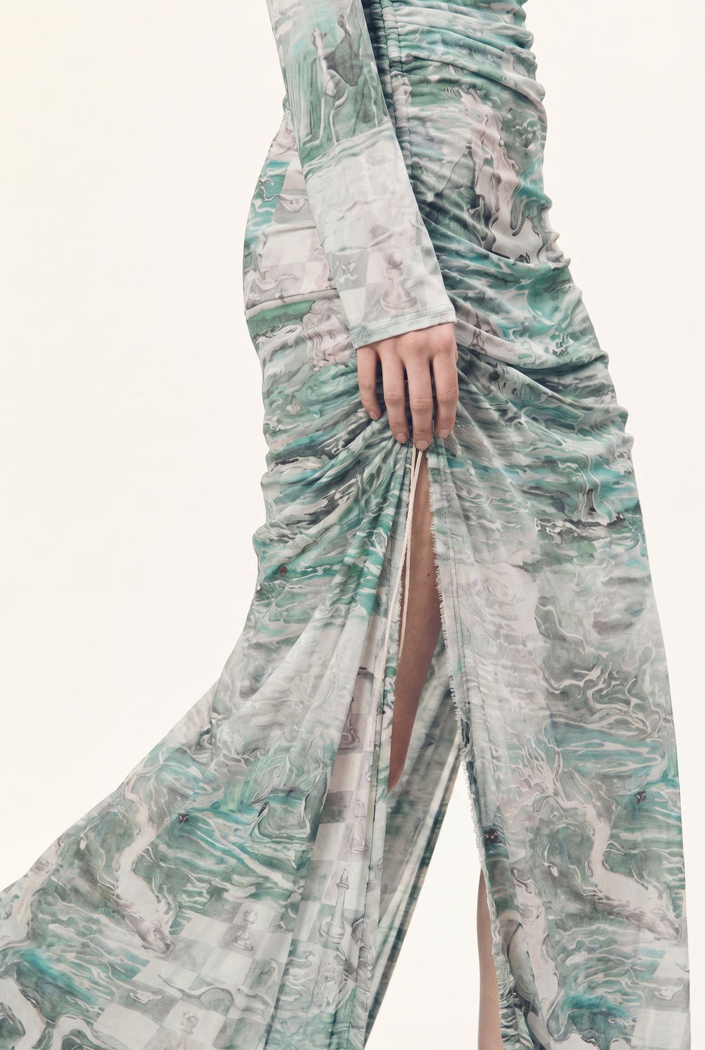 Stratigrafia surrealist long dress
