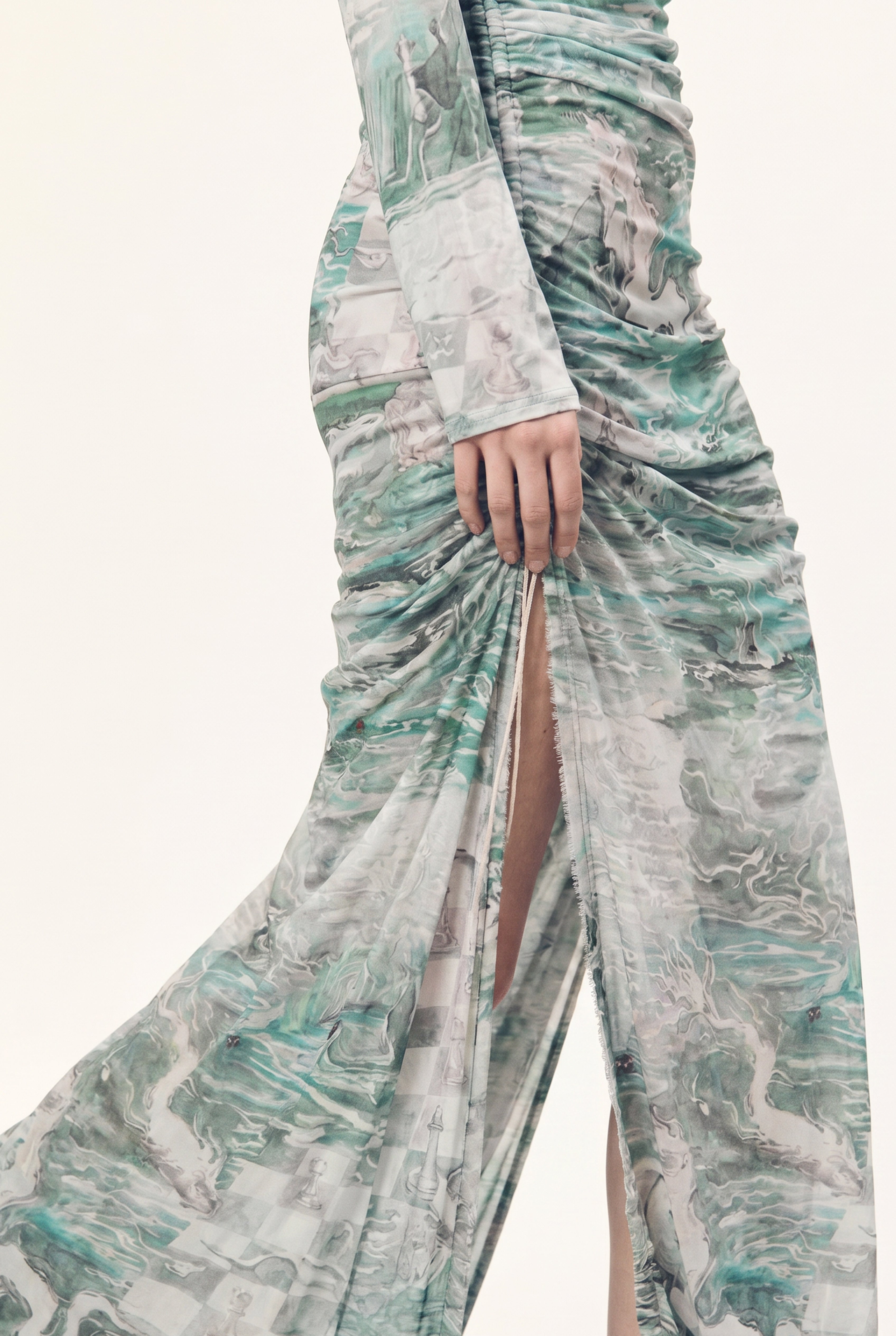 Stratigrafia surrealist long dress