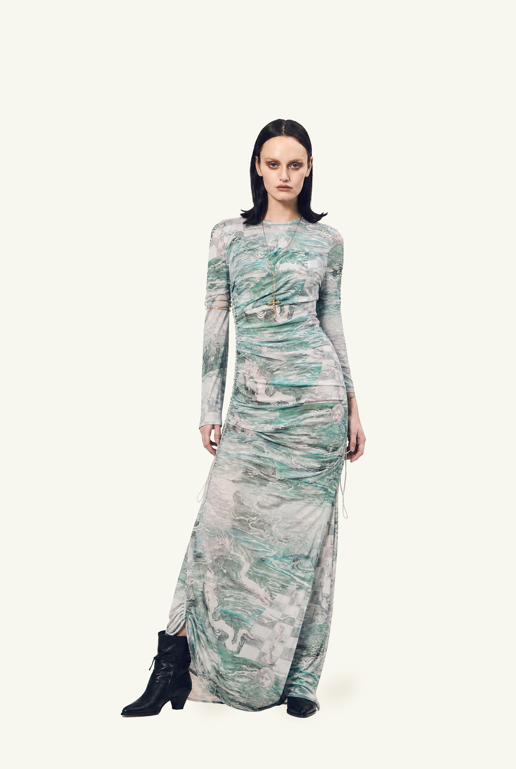 Stratigrafia surrealist long dress