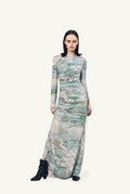 Stratigrafia surrealist long dress