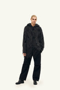 Stratigrafia draped knit coat