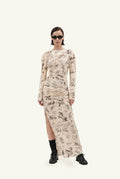 Alchemic Tattoos draped adjustable dress