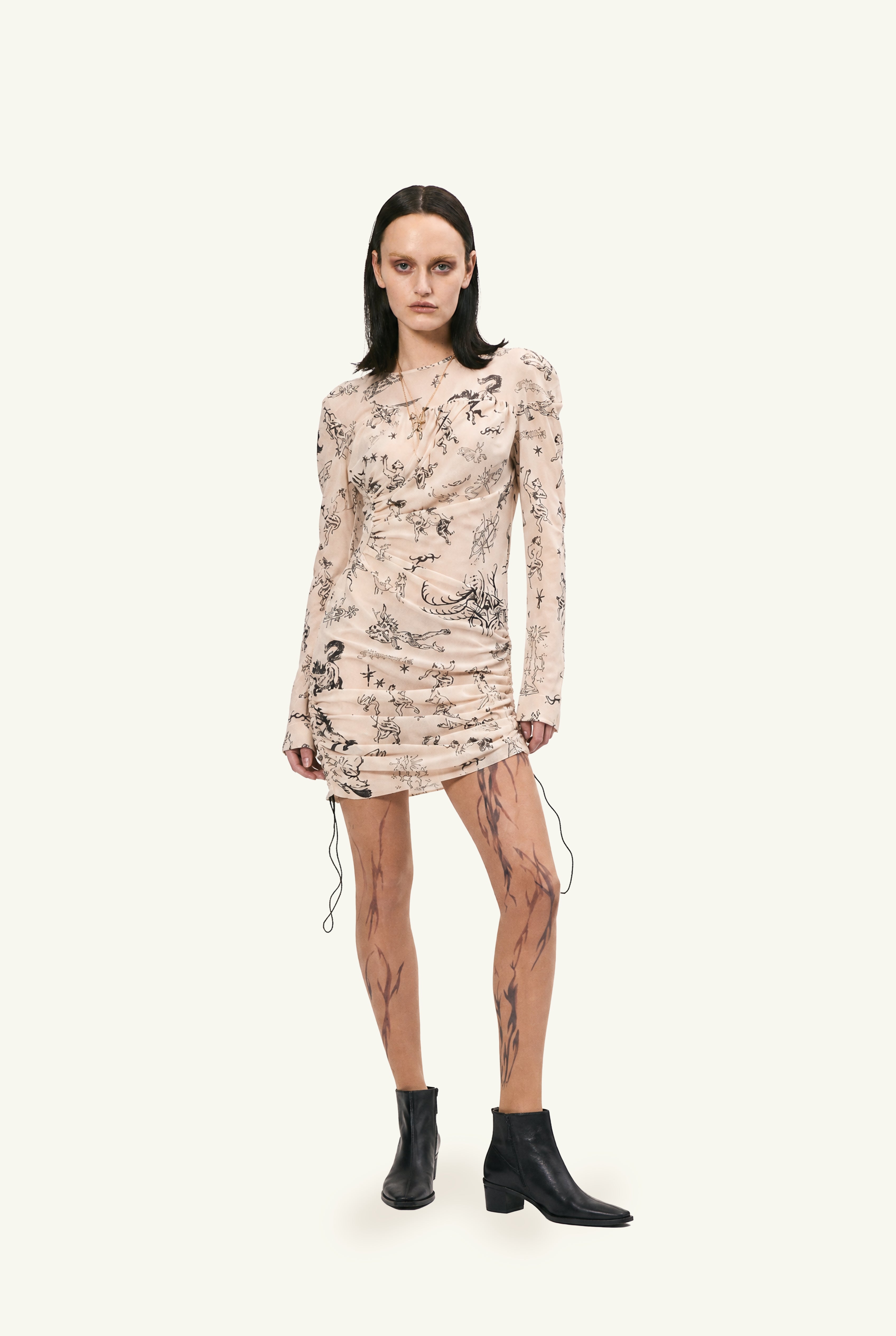 Alchemic Tattoos adjustable mini dress