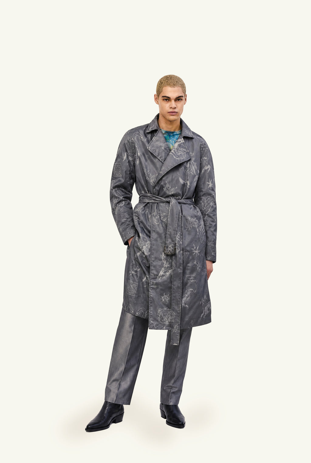 Nigredo tattooed trench coat