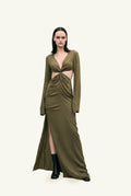 Olive knot dress