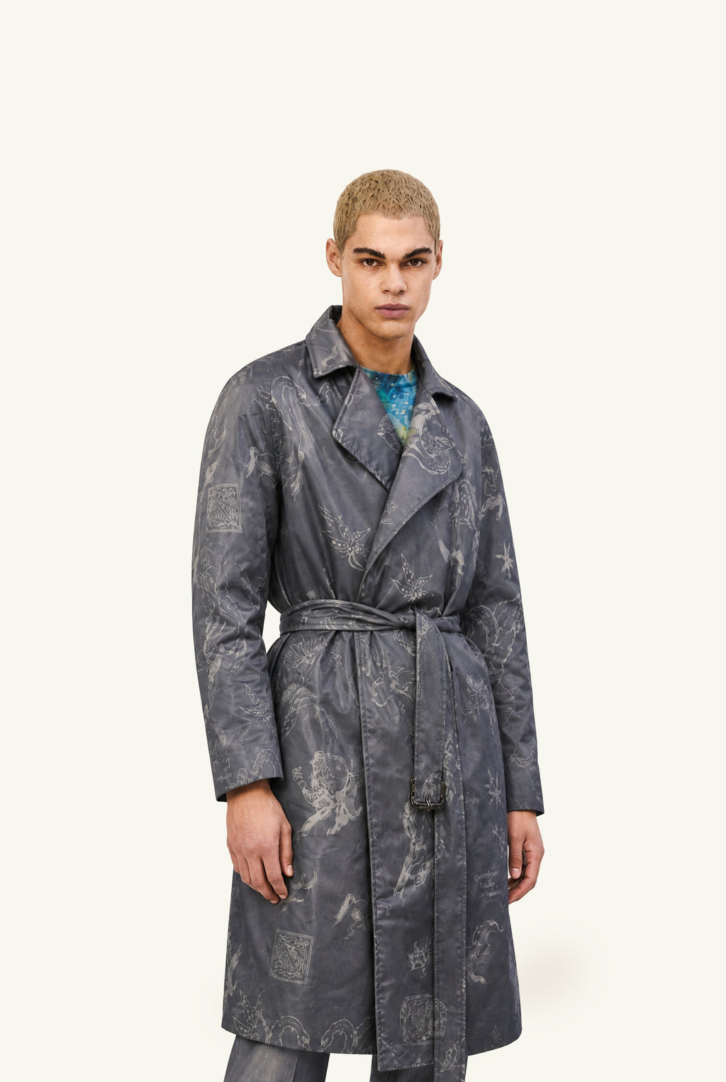 Nigredo tattooed trench coat