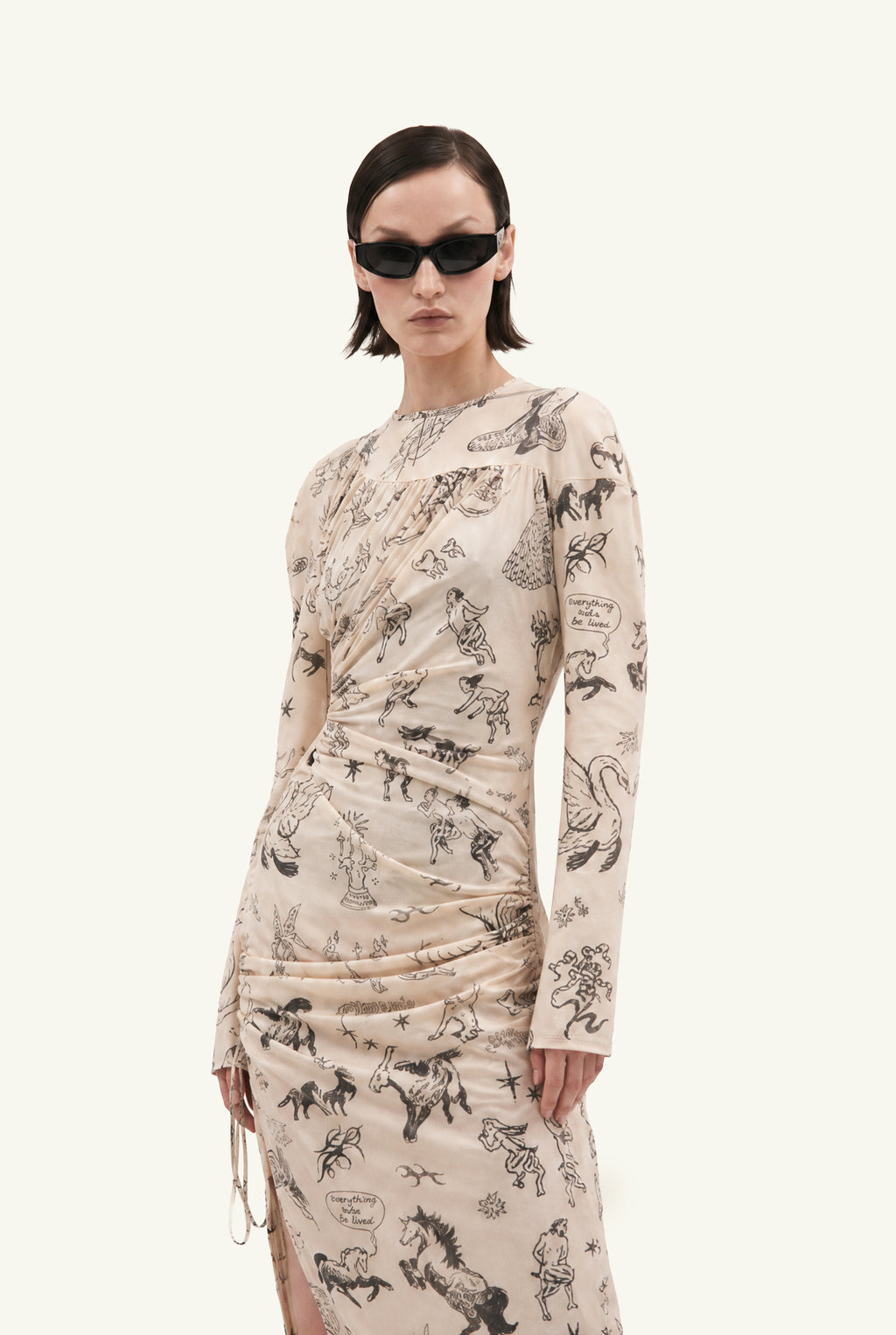 Alchemic Tattoos draped adjustable dress