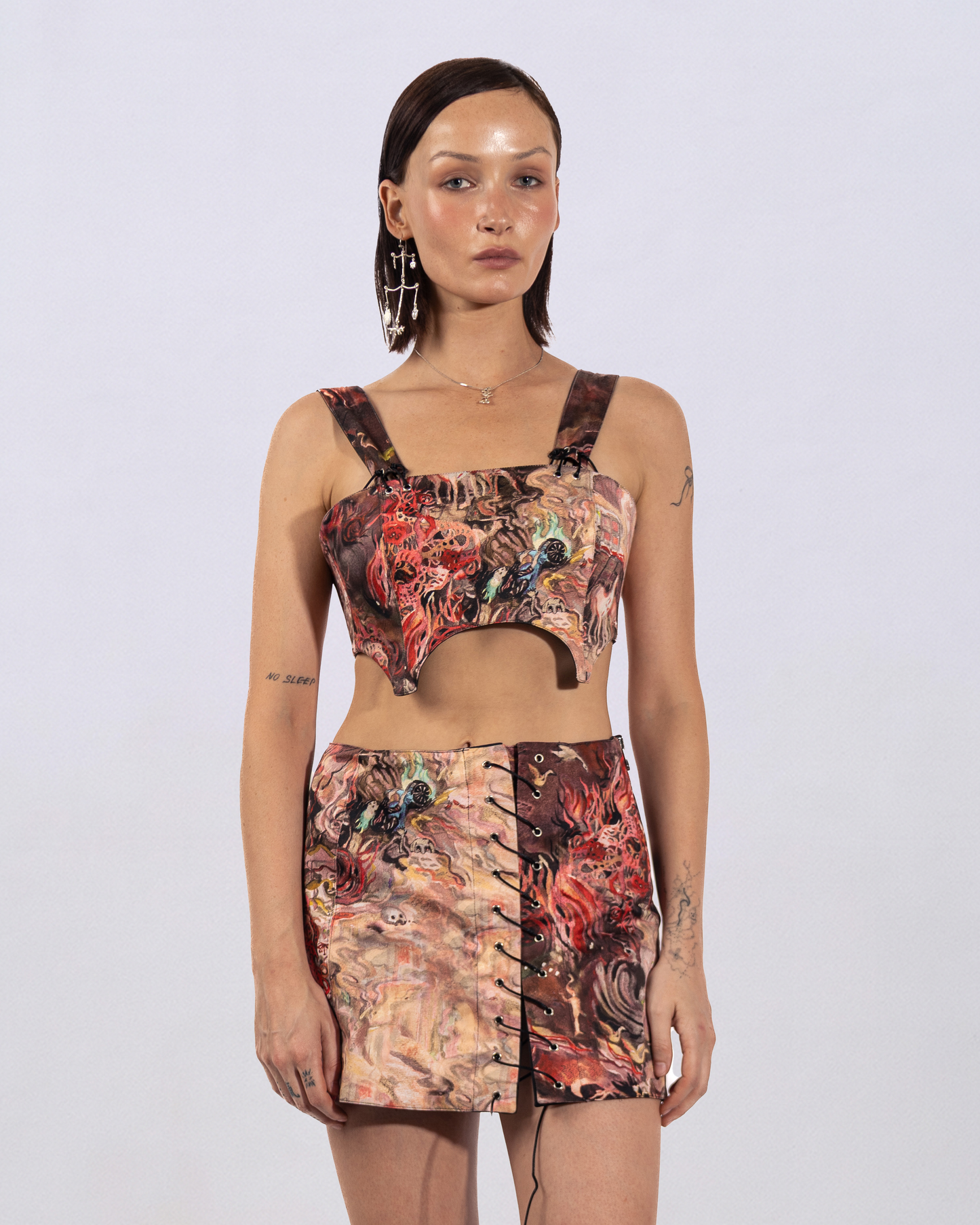 Silver Mandrake collier