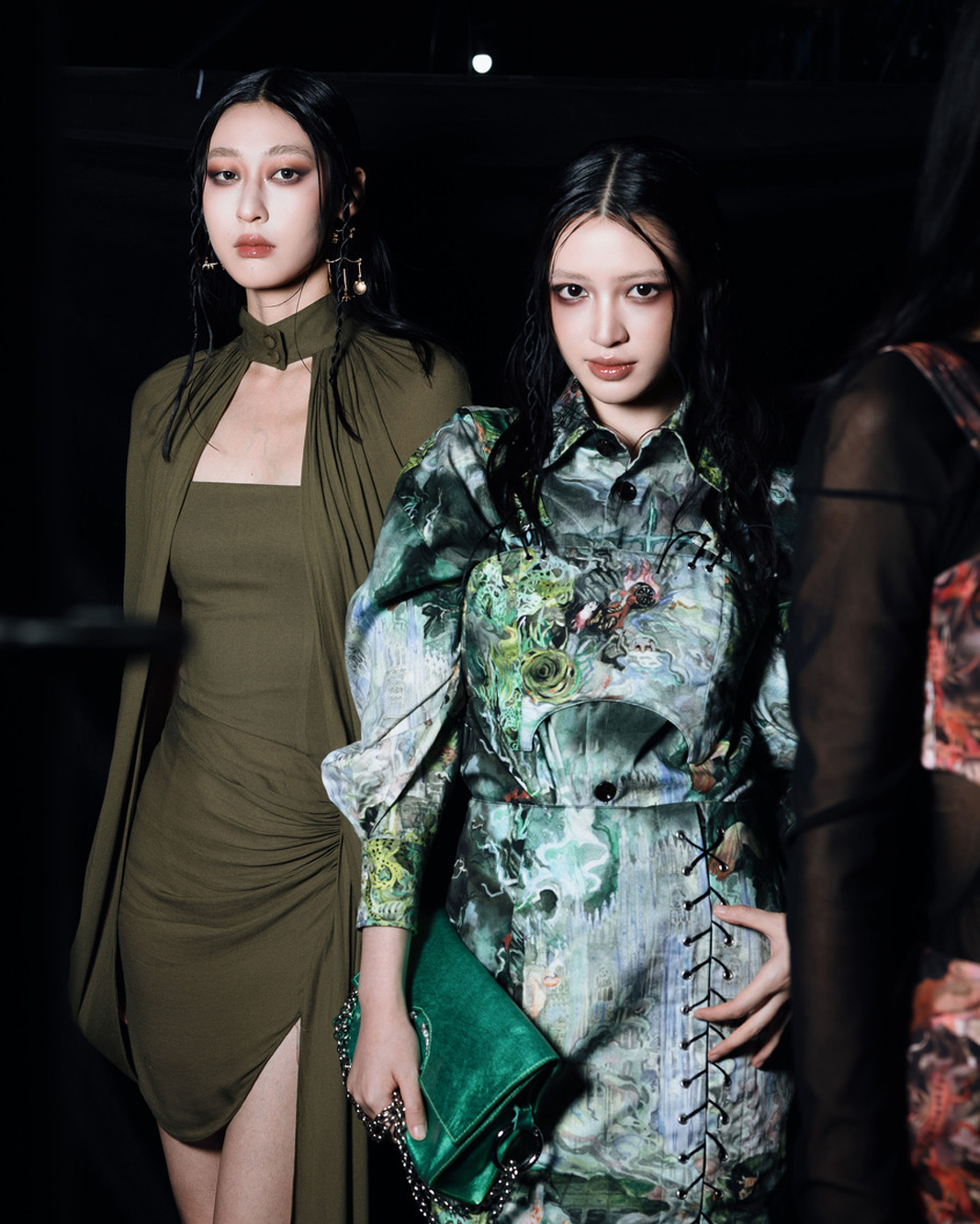 Golden Amulets single earring