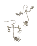 Silver Boat earrings