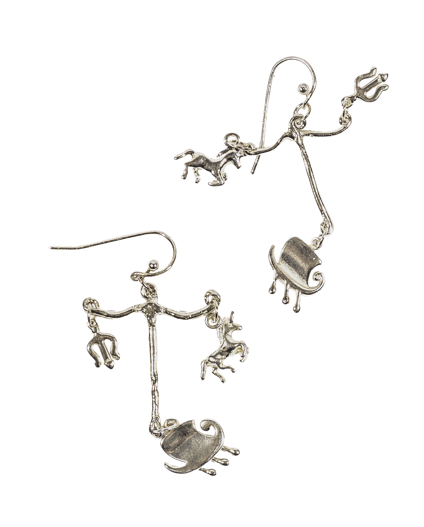 Silver Boat earrings