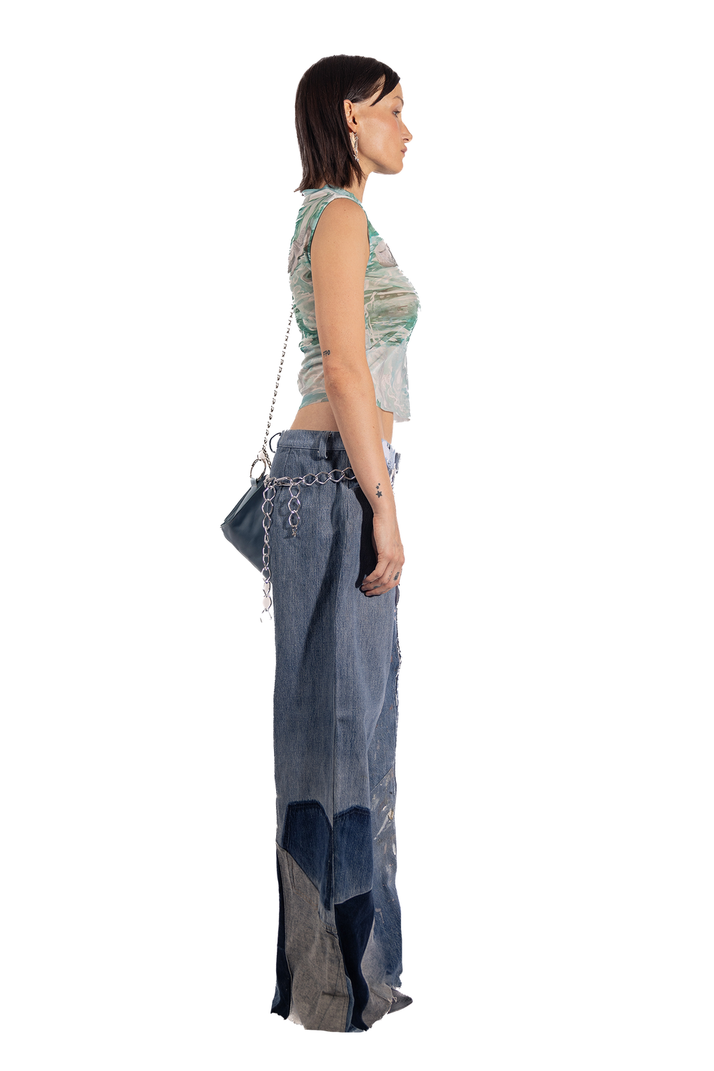 Florania's triangle jeans