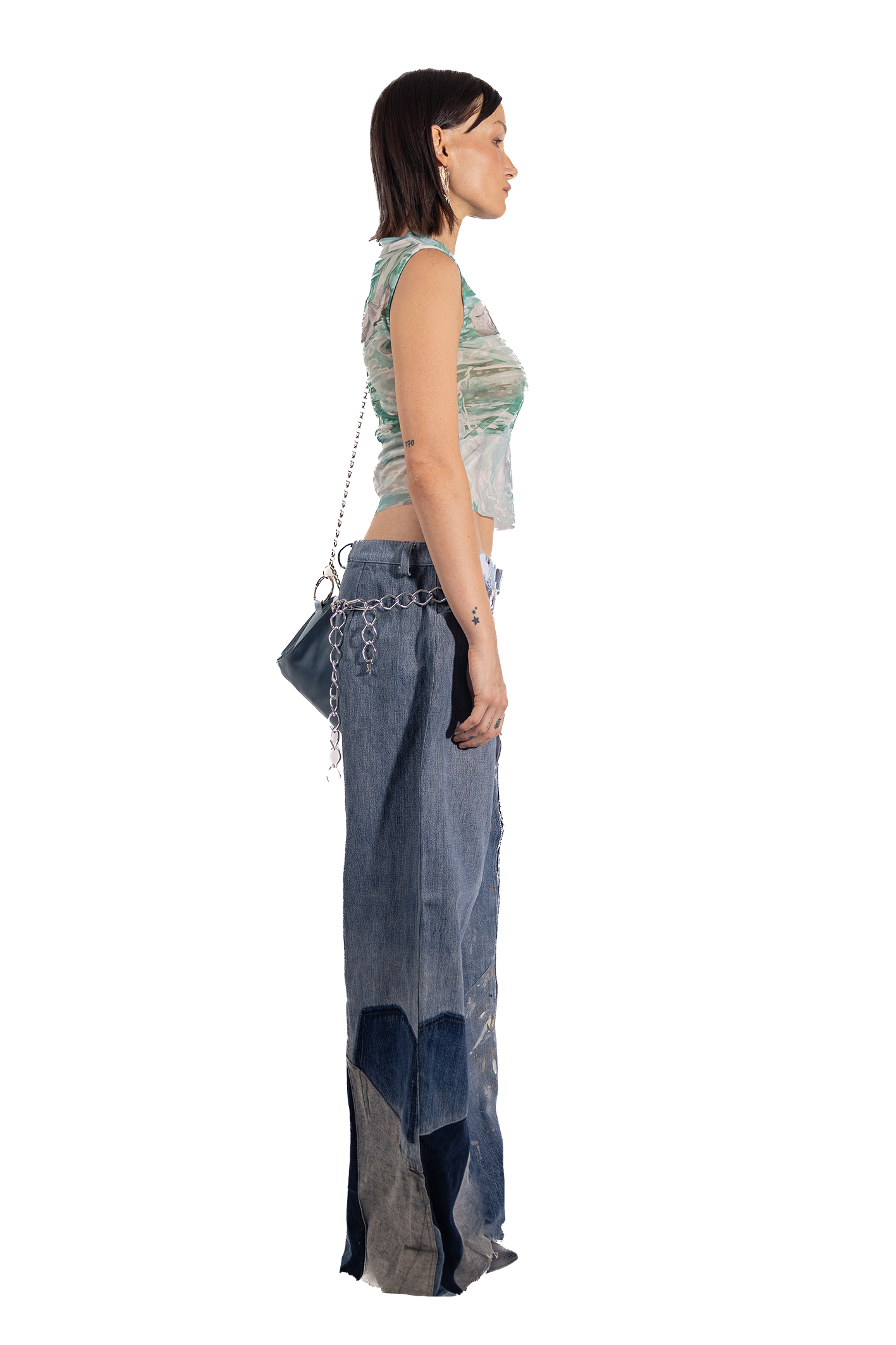 Florania's triangle jeans