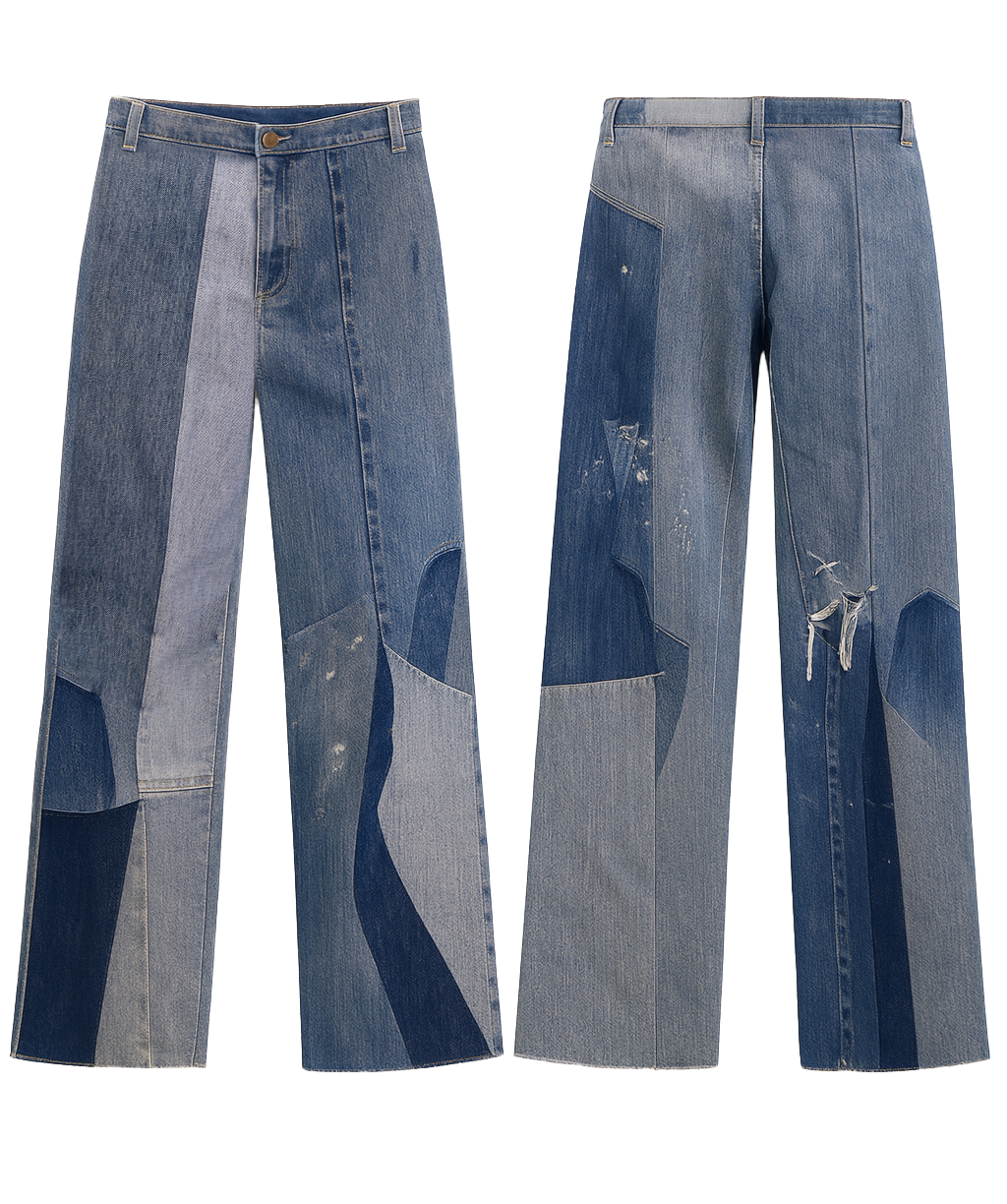 Florania's triangle jeans