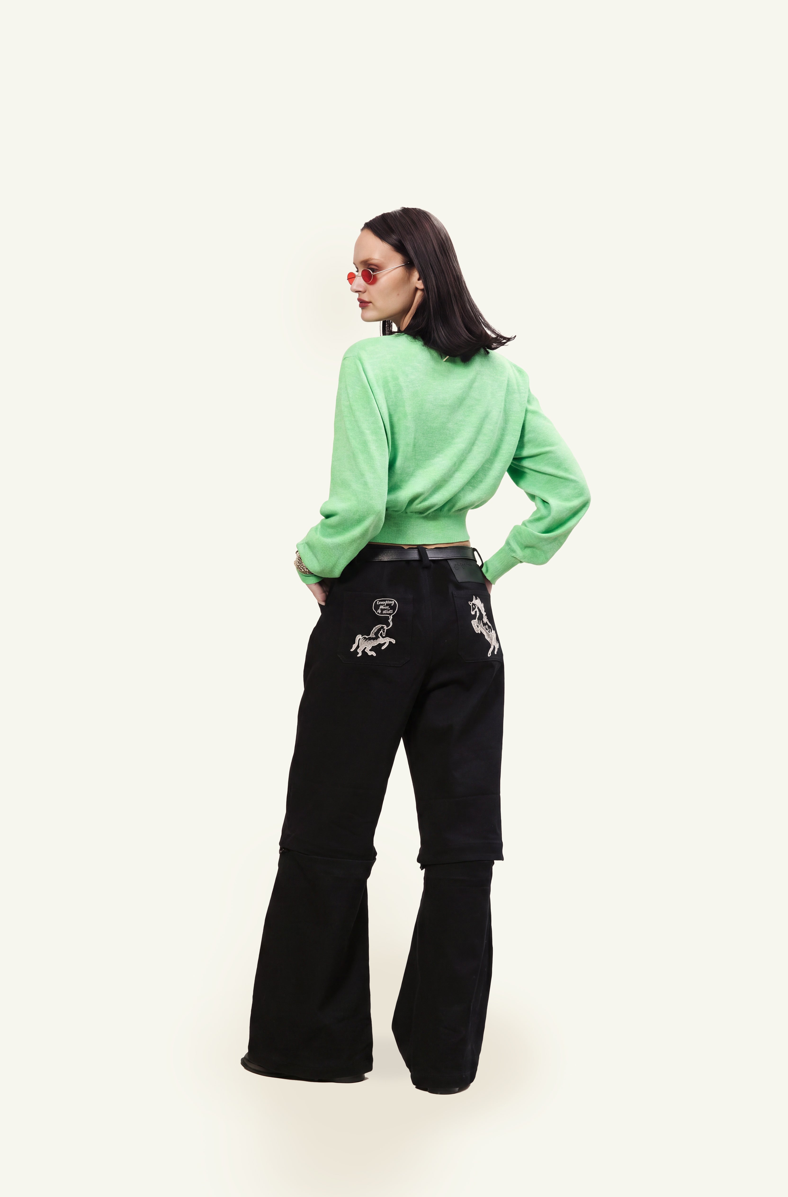 Genderless transformable jeans