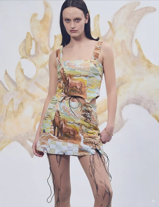 Horses mini skirt