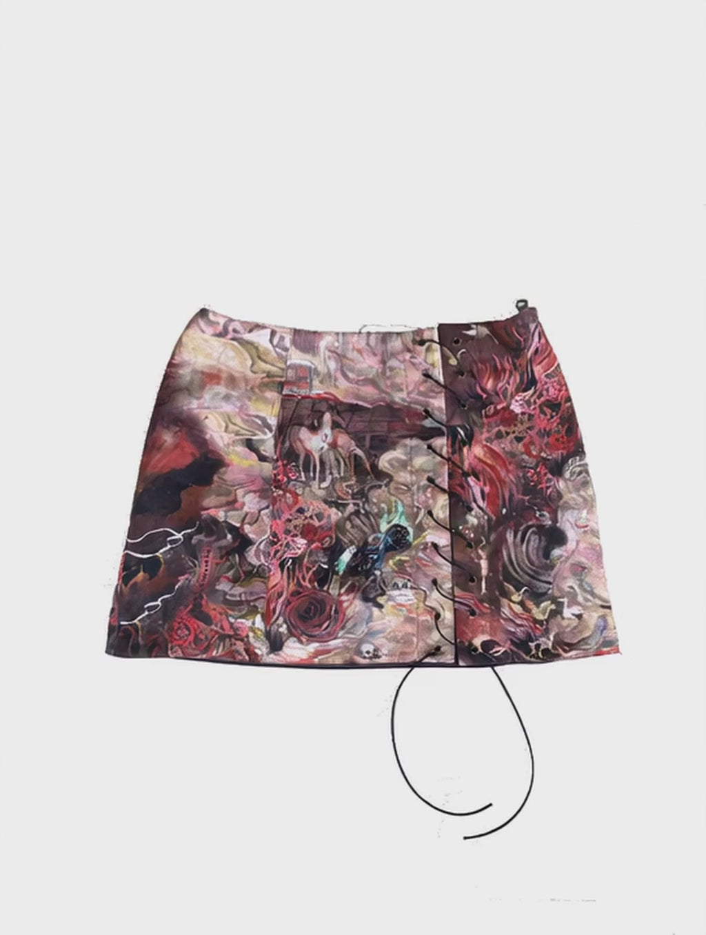 Metal Duomo reversible mini skirt