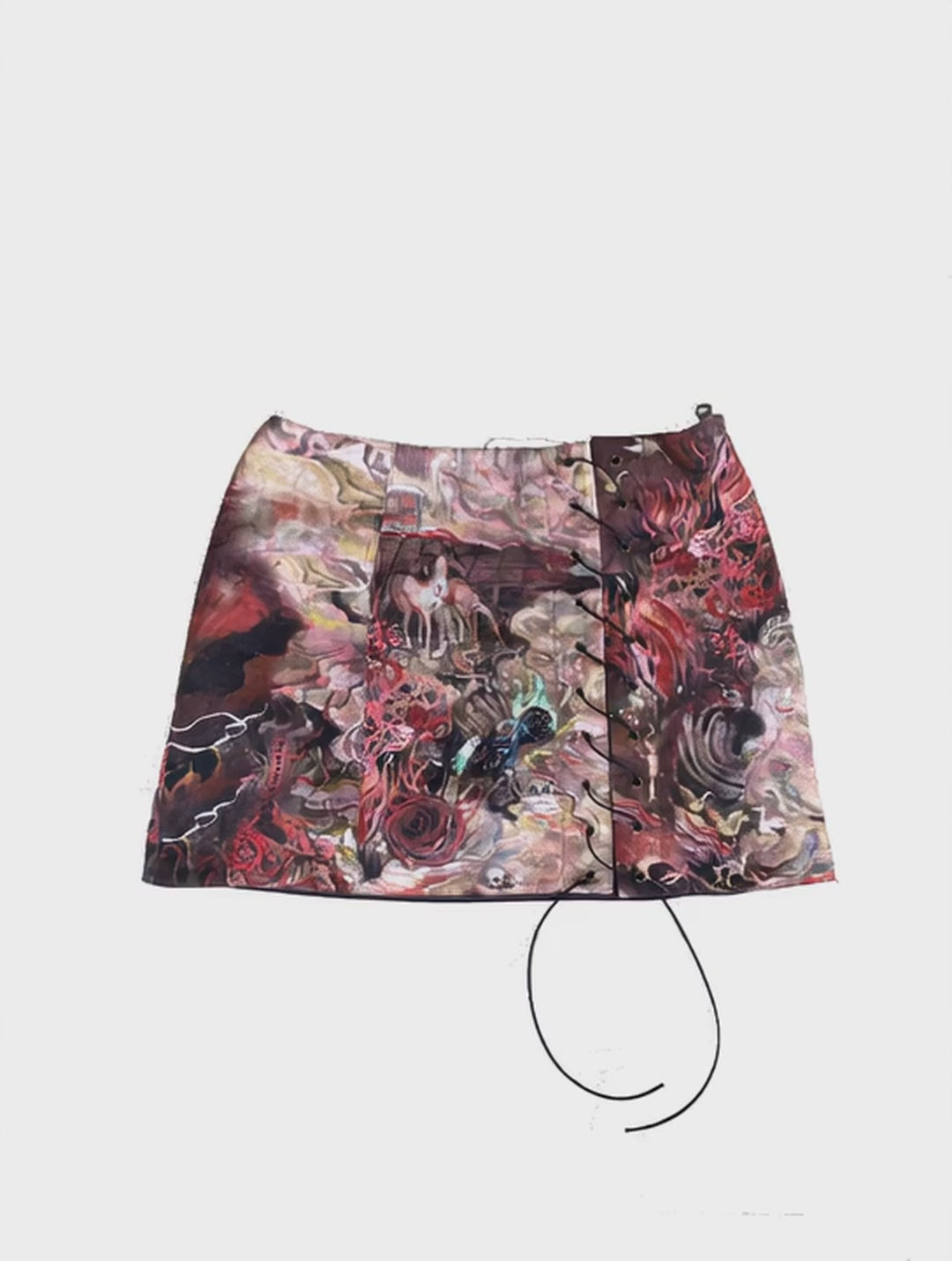 Metal Duomo reversible mini skirt
