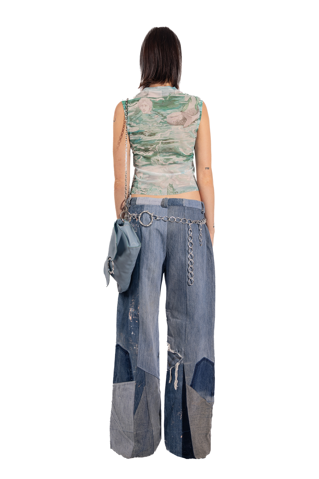 Florania's triangle jeans
