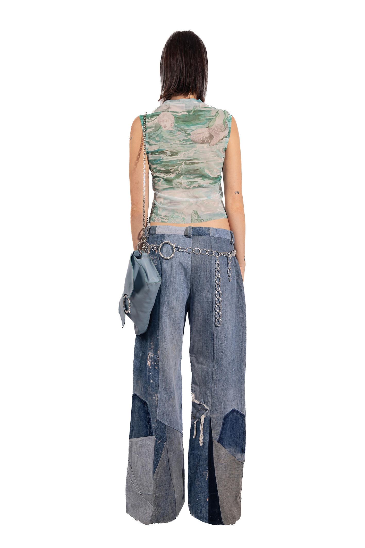Florania's triangle jeans